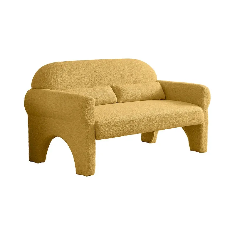 Causeuse moderne en bouclette pour le salon