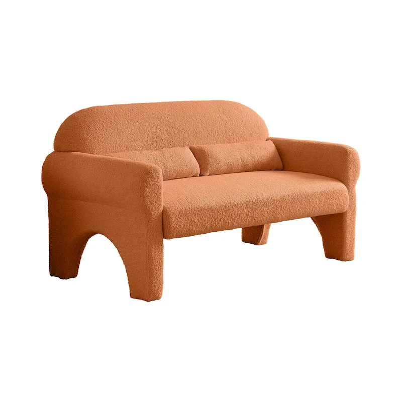 Causeuse moderne en bouclette pour le salon