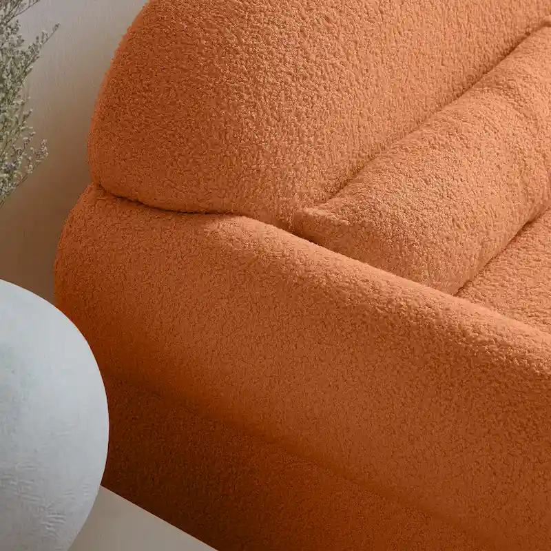 Causeuse moderne en bouclette pour le salon