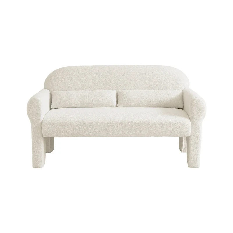 Causeuse moderne en bouclette pour le salon