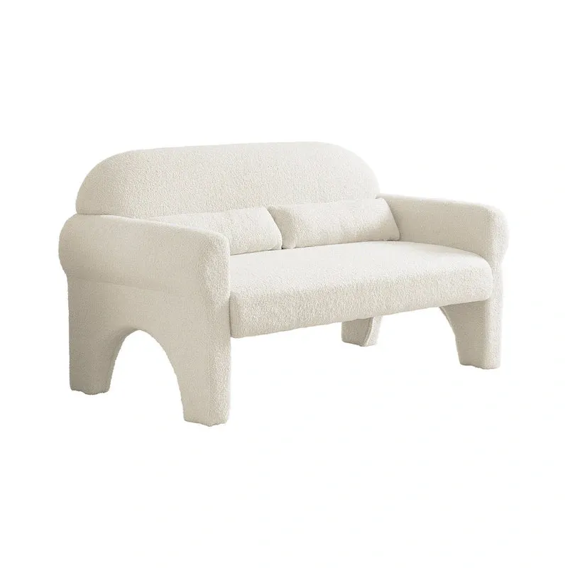 Causeuse moderne en bouclette pour le salon