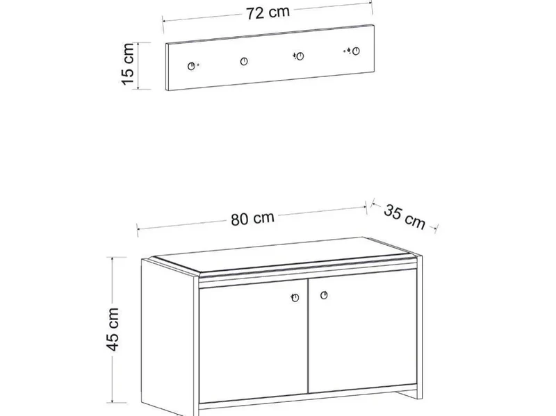 Banc à chaussures ALDO Blanc