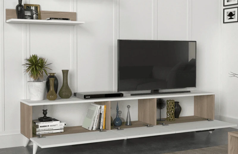 Pack ATERAM - Meuble TV - Table basse - Salon et séjour