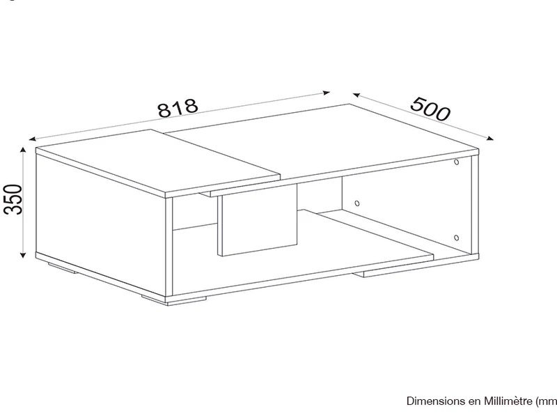 Pack ATERAM - Meuble TV - Table basse - Salon et séjour