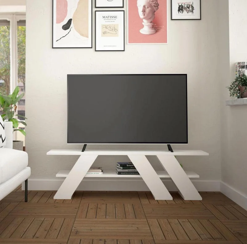 Stand Meuble TV VENDIC 140 cm - Salon et séjour