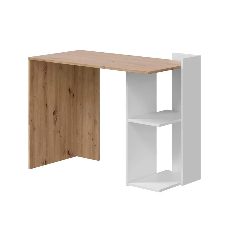 Bureau MOOD 100 cm - Blanc et chene