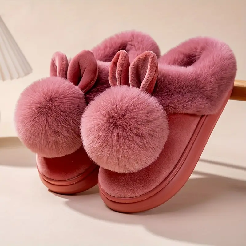 Chaussettes-Chaussures Chaudes à Boule Unique – Unisexe, Semelle Épaisse