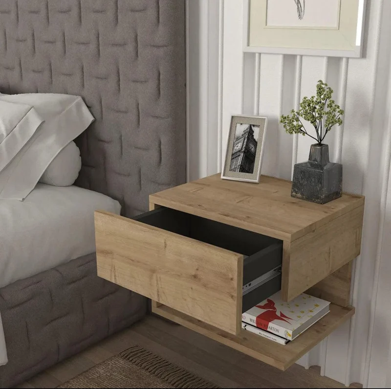 Table de chevet ALMA en bois - 39x35x31 cm
