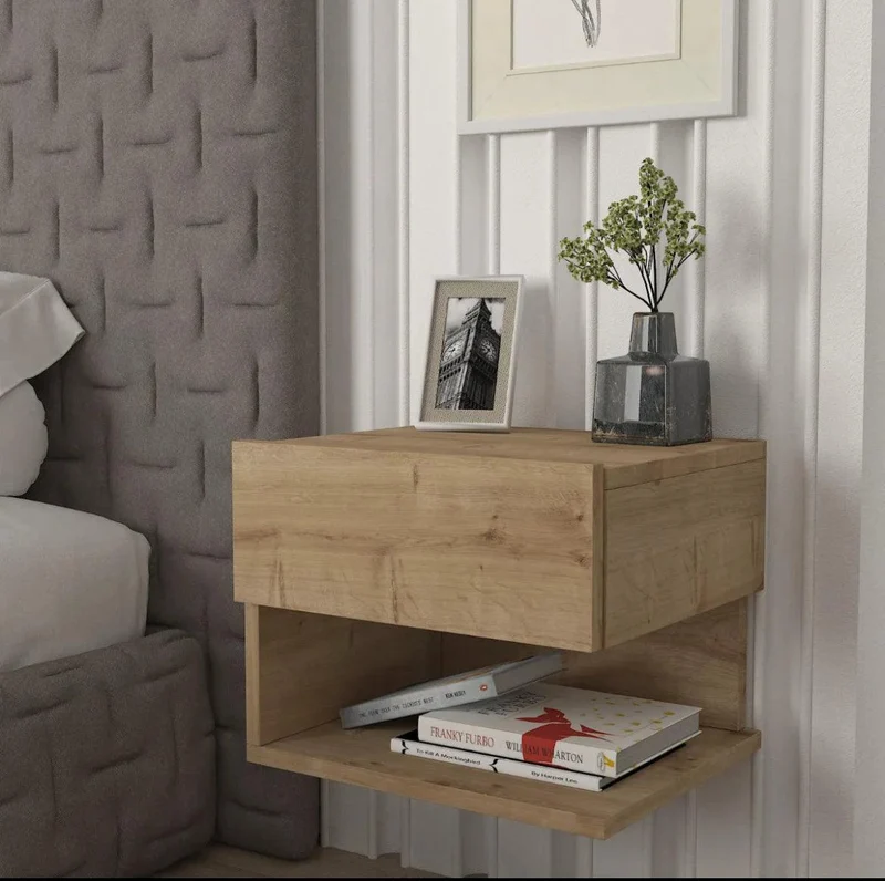 Table de chevet ALMA en bois - 39x35x31 cm
