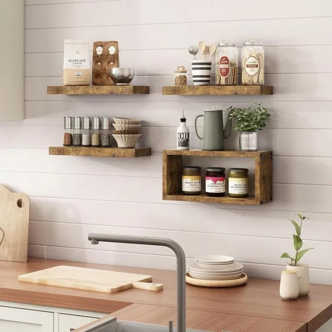 MOSAIK, Etagère Ensemble 4 pièce en bois