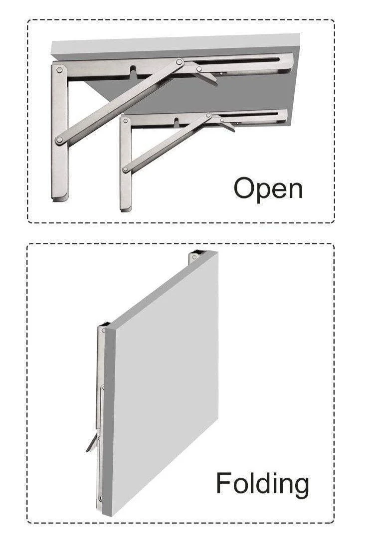 VASK - Table Pliante Murale en bois avec fixation métallique