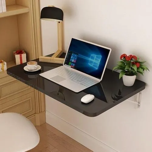 VASK - Table Pliante Murale en bois avec fixation métallique