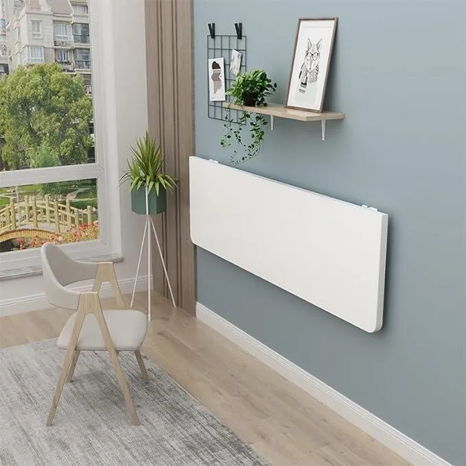 VASK - Table Pliante Murale en bois avec fixation métallique