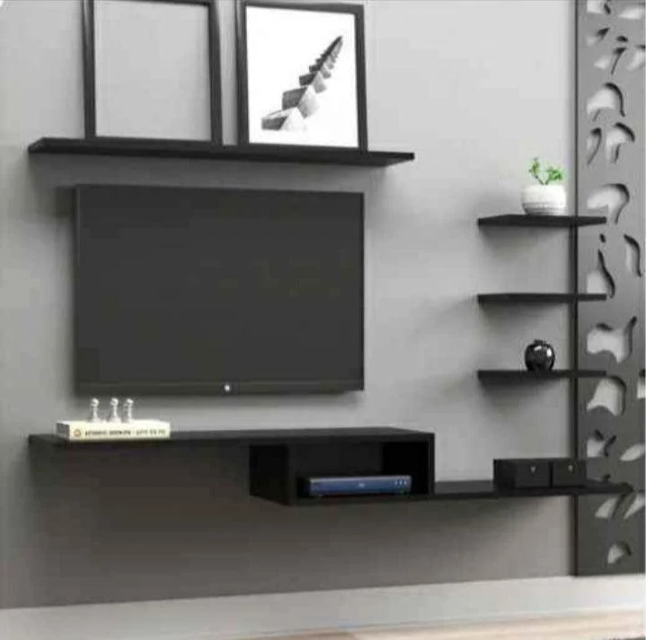 MEUBLE TV Alpha 120 cm - NOIR/BLANC