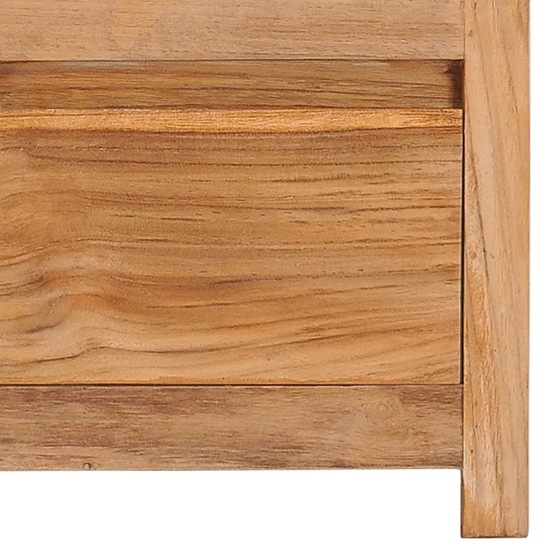 Meuble TV multimédia étagère télévision buffet téléviseur salle à manger salon chambre 100 x 30 x 35 cm bois de teck massif brun 02_0025435