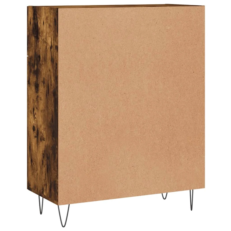 Buffet bahut commode armoire meuble de rangement organisateur cuisine salle de séjour salon 69,5 x 34 x 90 cm bois d'ingénierie marron 02_0031020