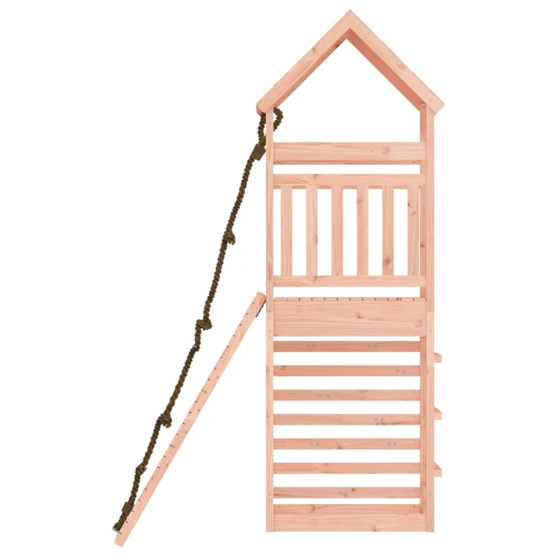 Maisonnette de jeu avec mur d'escalade 55 x 175 x 264 cm bois massif douglas 02_0004680