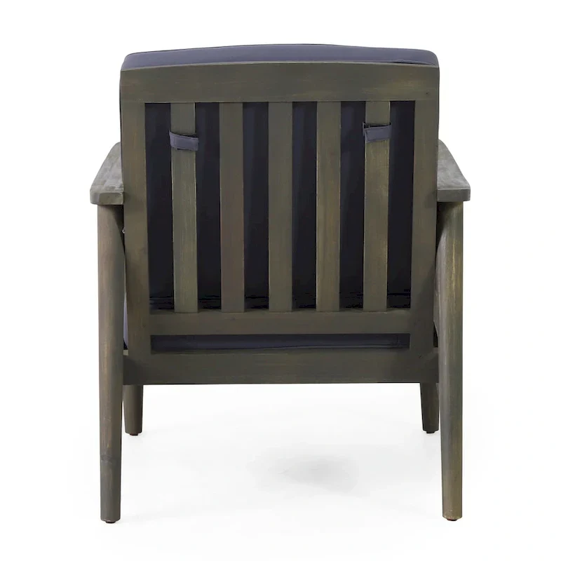 Ensemble de conversation d'extérieur 4 places en bois d'acacia Willowbrook par Christopher Knight Home