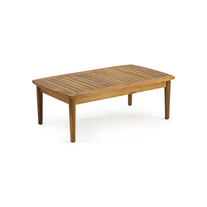 Ensemble de conversation d'extérieur 4 places en bois d'acacia Willowbrook par Christopher Knight Home
