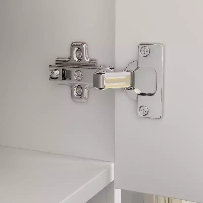 Hitow Armoire de rangement double tiroir avec portes miroir et zones de rangement