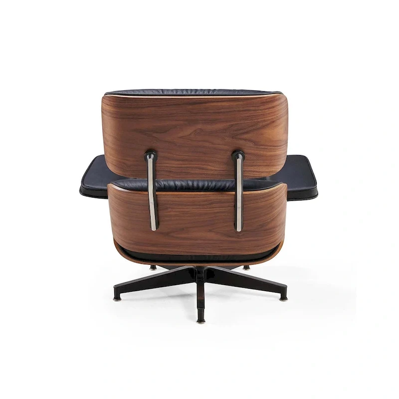 Fauteuil inclinable en cuir de style Mid-Century Modern