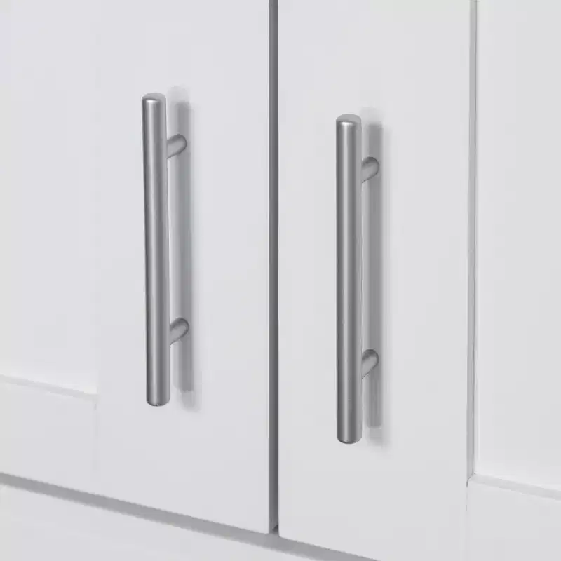 Meuble de cuisine autoportant avec portes et tiroir, étagères réglables