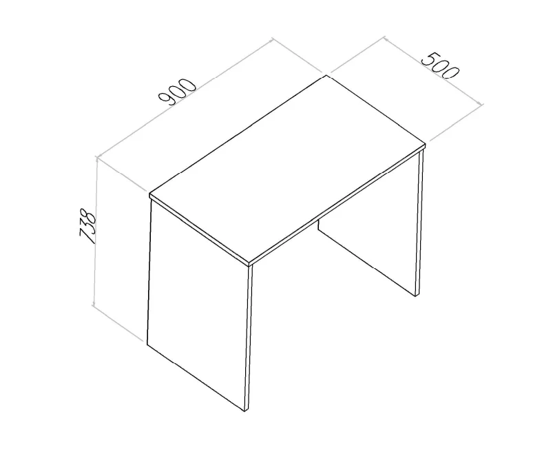 Bureau Simple Dino 90 cm - Meilleur Vend