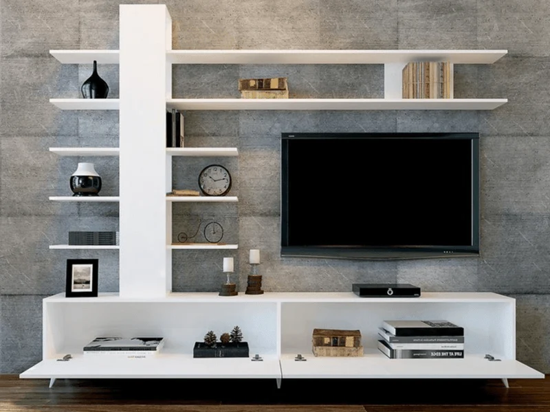 Meuble TV avec rangement ALEYNA 180cm - Salon et séjour