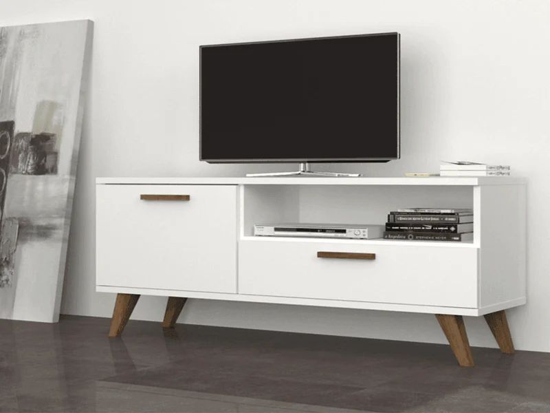 SAROB 120CM - Meuble TV - Blanc