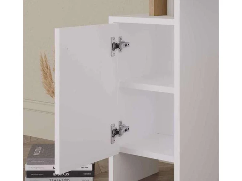 Coiffeuse MUP - blanc - chêne
