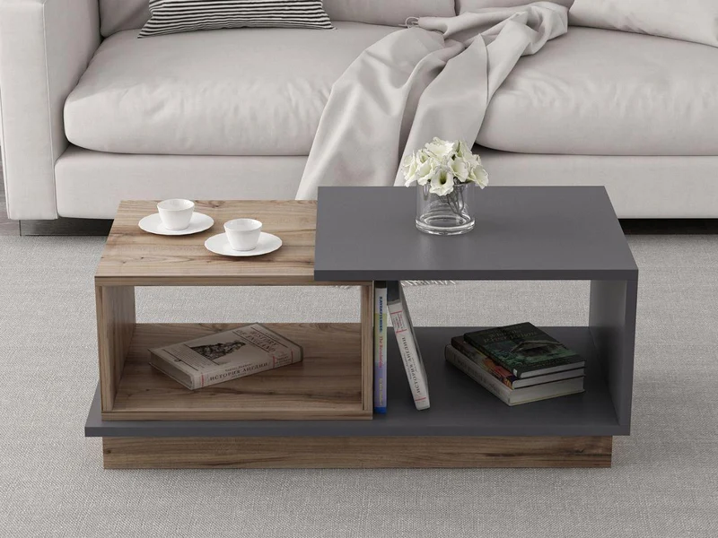 Table Basse CONCEPT - Chene et Gris