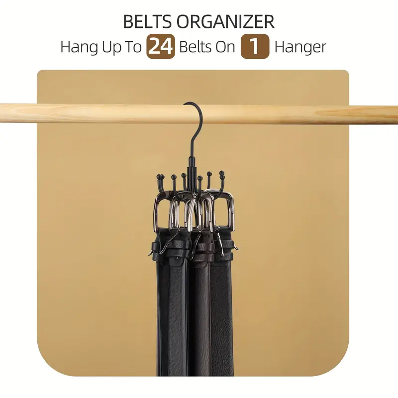 Cintre de Rangement Rotatif Multi-Usage en Acier Inoxydable