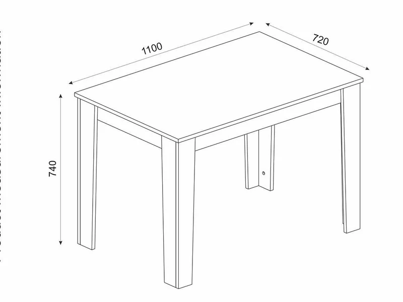 Table de salle à manger DARLEN - 150 cm