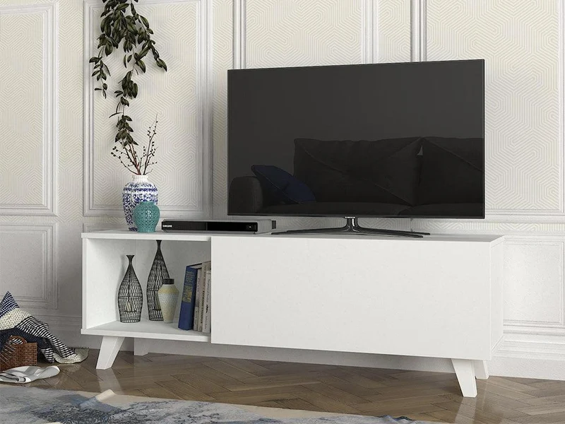 Table TV MART 140 cm - Blanc