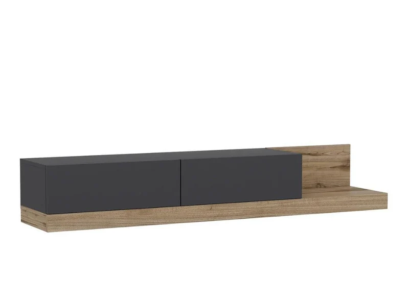 Meuble TV Major Anthracite Naturel 180 cm