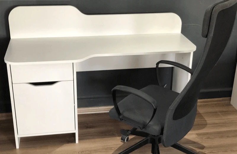 Bureau moderne avec rangement LONA 140 cm