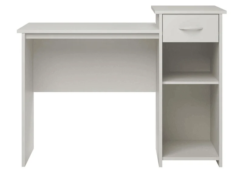 Bureau avec rangement TRAK 110 cm - Blanc