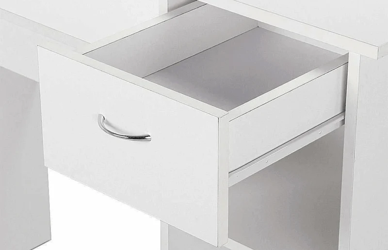 Bureau avec rangement TRAK 110 cm - Blanc