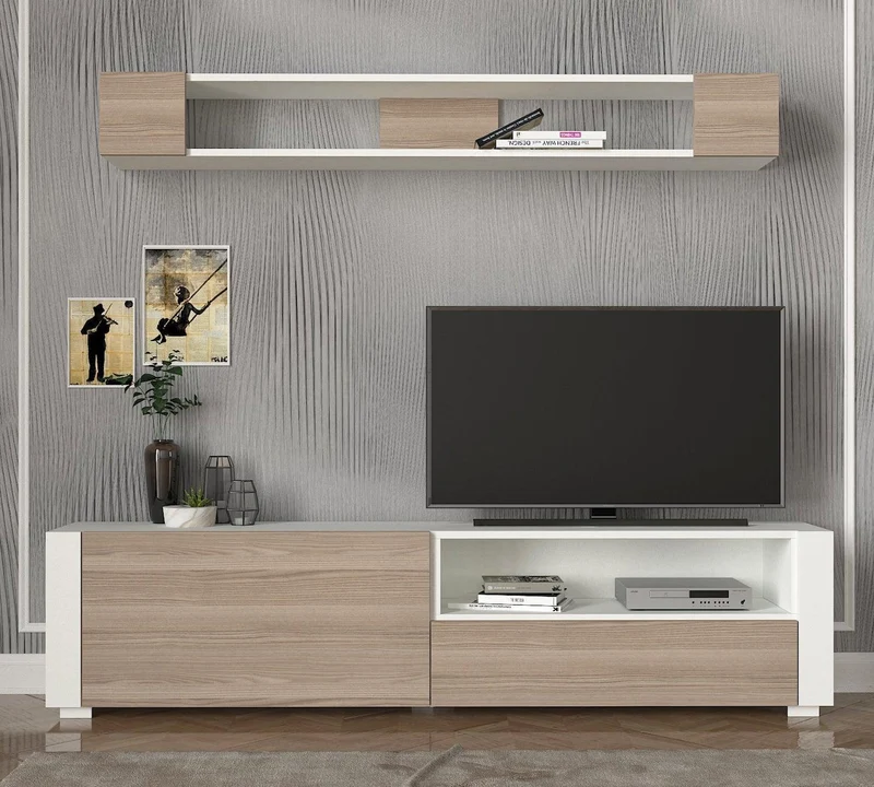 Meuble TV ART-cordoba et blanc- 180cm
