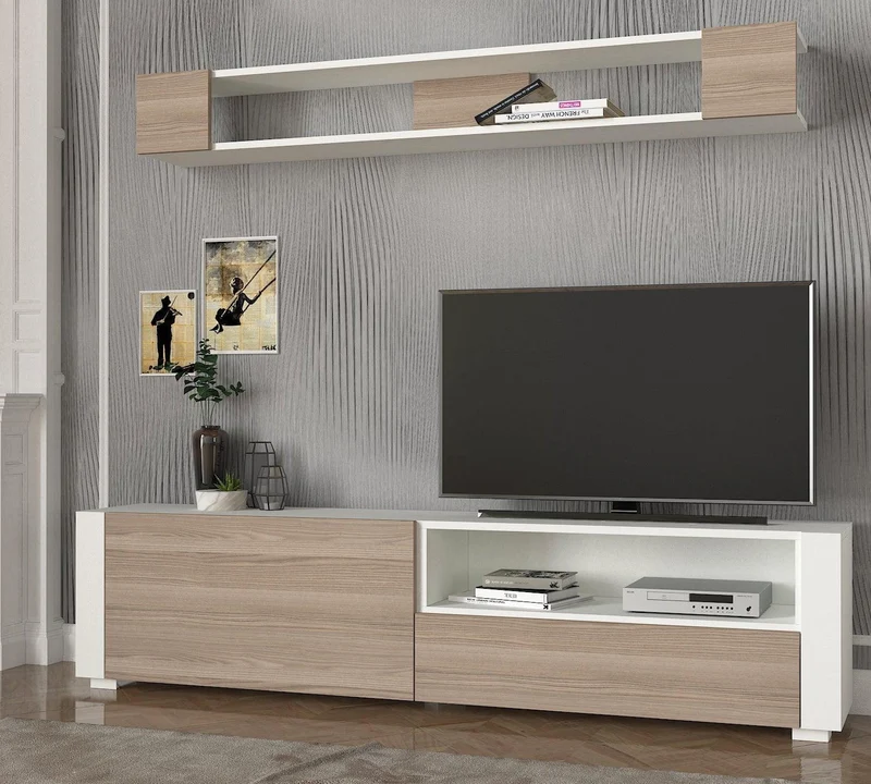 Meuble TV ART-cordoba et blanc- 180cm