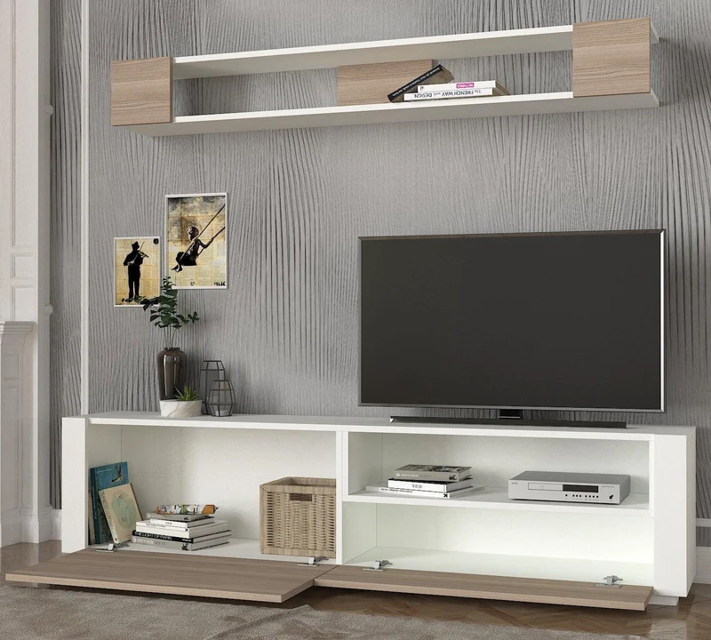 Meuble TV ART-cordoba et blanc- 180cm