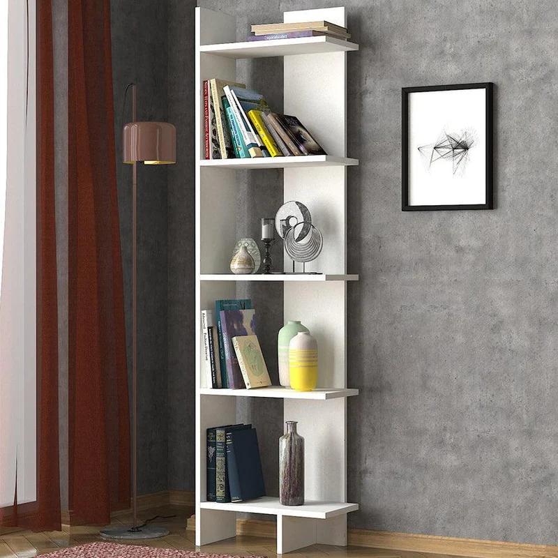 Bibliothèque PERLE -blanc- 170cm
