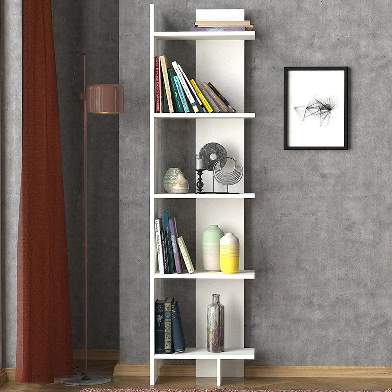 Bibliothèque PERLE -blanc- 170cm
