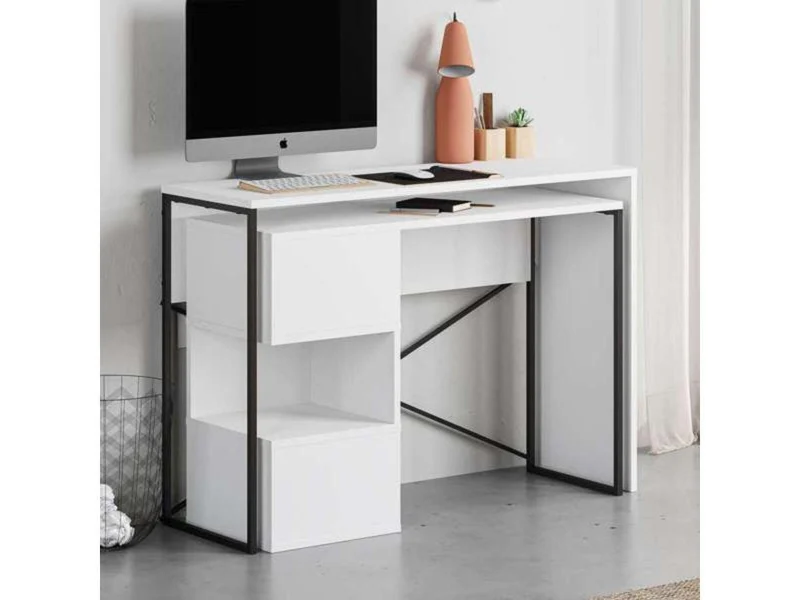 Bureau multi-usages BADU - blanc