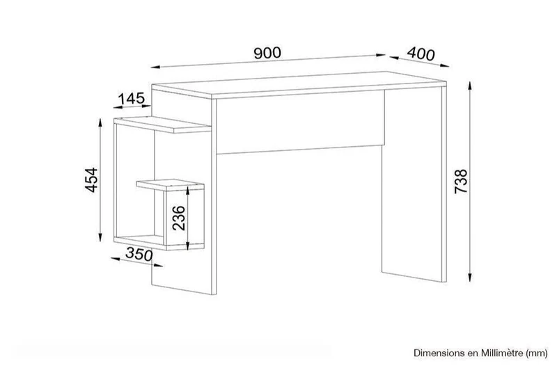 Bureau de travail ICE 105 cm