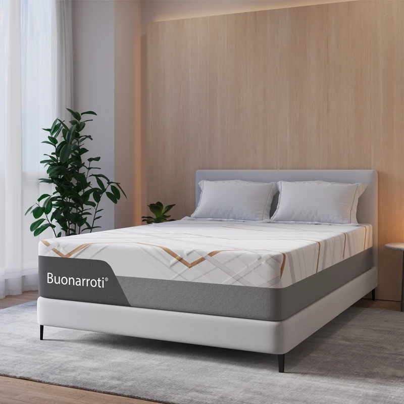 Materasso una piazza e mezza con Memory Foam, sfoderabile con molle insacchettate 120x190x30 cm Corvo