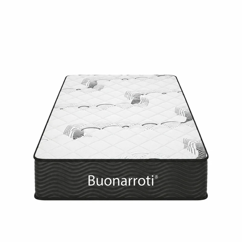 Materasso singolo con molle insacchettate e strato in Memory Foam 80x190x22,3 cm Tarico