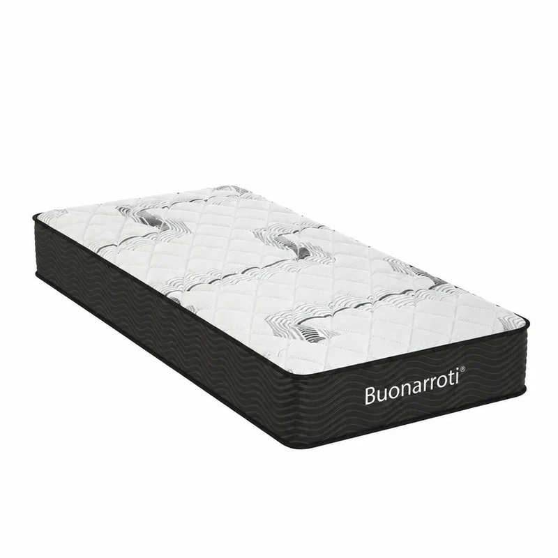 Materasso singolo con molle insacchettate e strato in Memory Foam 80x190x22,3 cm Tarico