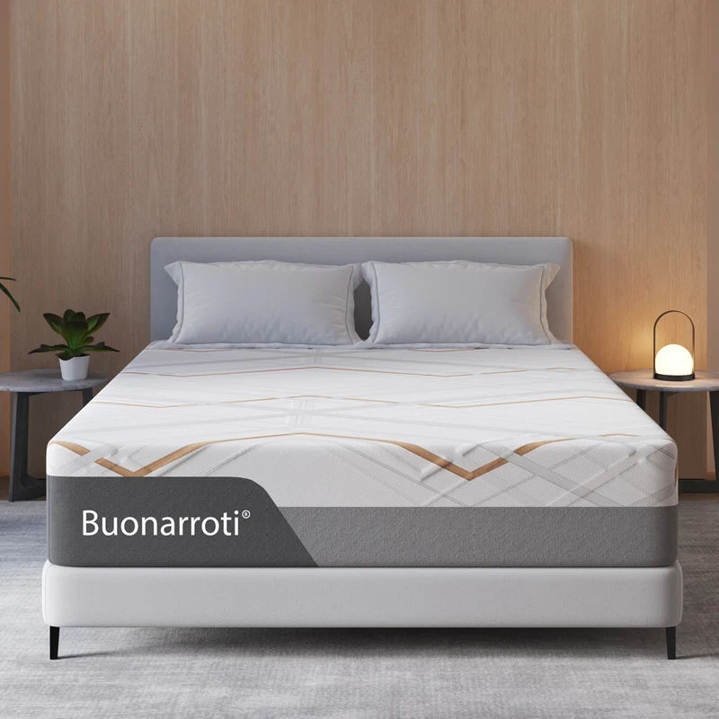 Materasso matrimoniale con Memory Foam, sfoderabile molle insacchettate 160x190x30 cm Corvo