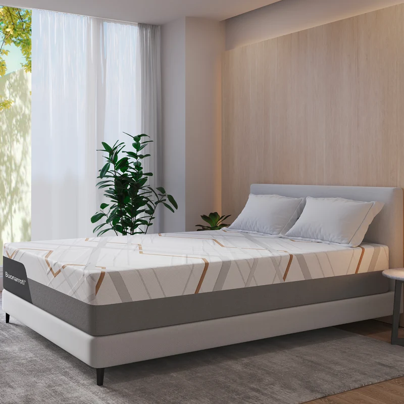 Materasso matrimoniale con Memory Foam, sfoderabile molle insacchettate 160x190x30 cm Corvo